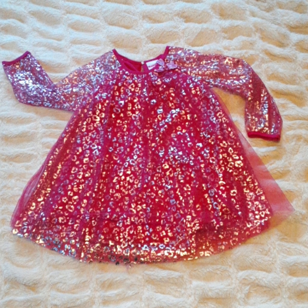 NWOT* Nannette layered sheer leopard dress 4T